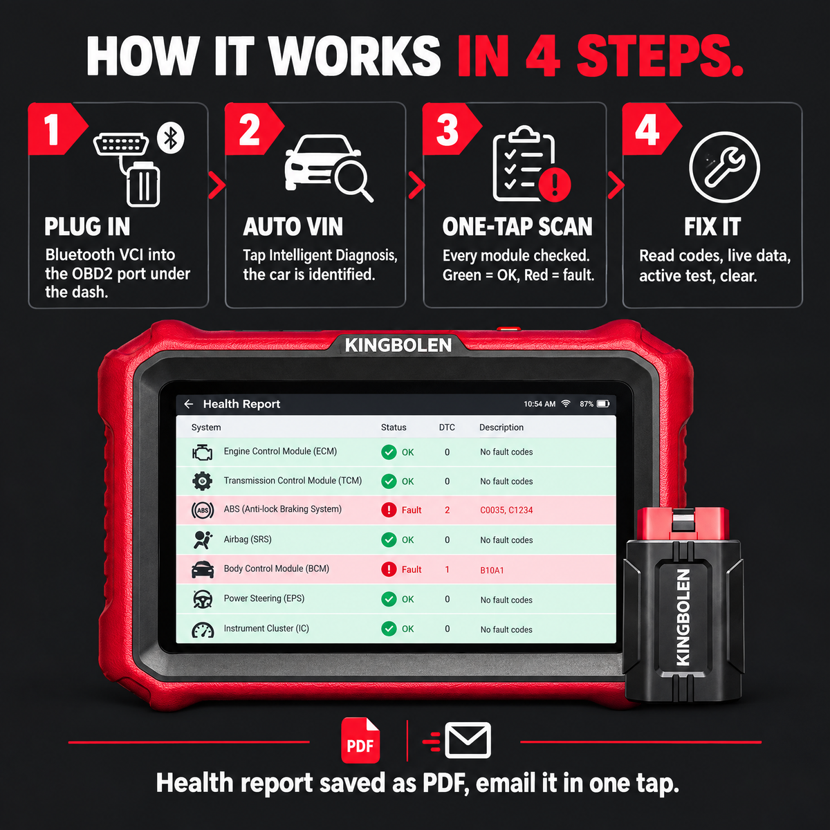 K8 Pro  Professional Scanner with Real-Time Diagnostics